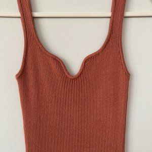 Petal & Pup Ribbed Sweater Knit Fitted Bodycon Midi Dress